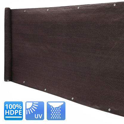 Brown Garden Privacy Shade Net Wall Screening Balcony Windbreak Fence