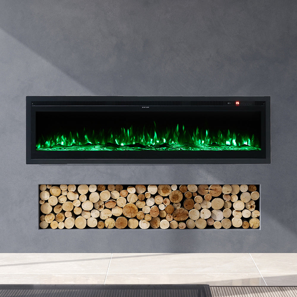 40 Inch Electric Fireplace with Remote 12 Flame Colours 1500W
