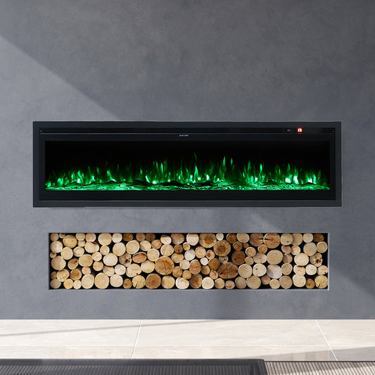 40 Inch Electric Fireplace with Remote 12 Flame Colours 1500W