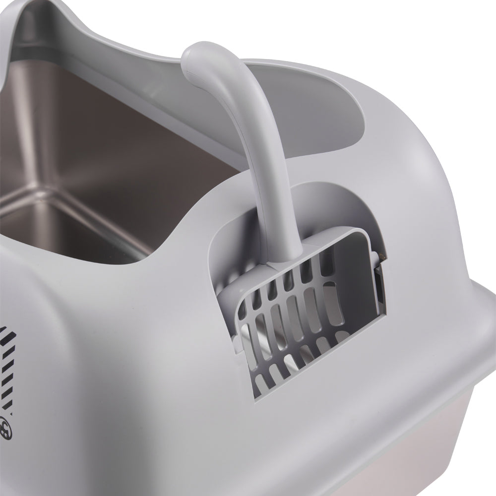 Large Stainless Steel Cat Litter Box