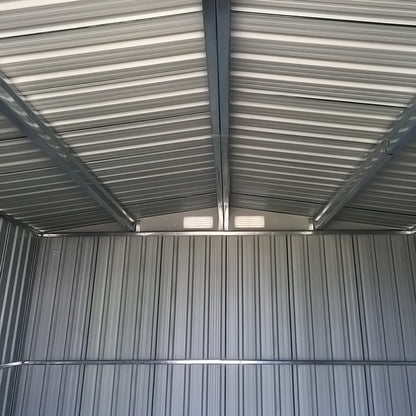10x8 FT Large Metal Garden Tool Storage Shed