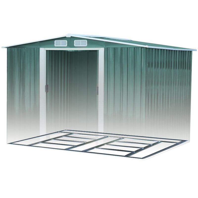 10x8 FT Large Metal Garden Tool Storage Shed