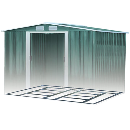10x8 FT Large Metal Garden Tool Storage Shed