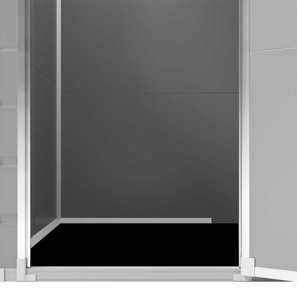 5 x 4 ft Plastic Garden Storage Shed with Pent Roof & Side Door