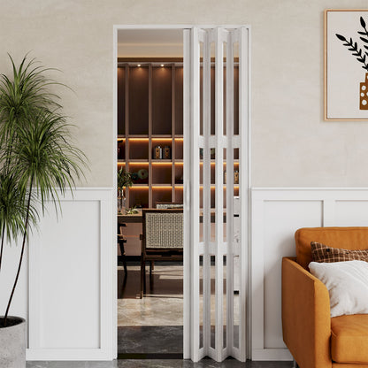 Transparent Windows PVC Folding Door