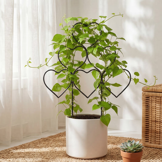 3Pcs Heart-Shaped Stackable Plant Climbing Trellises
