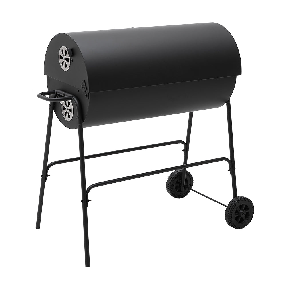 Outdoor Garden Charcoal Smoker BBQ Grill with Wheels
