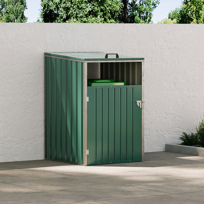 Metal Outdoor Garbage Bin Shed For 1 Trash Bin