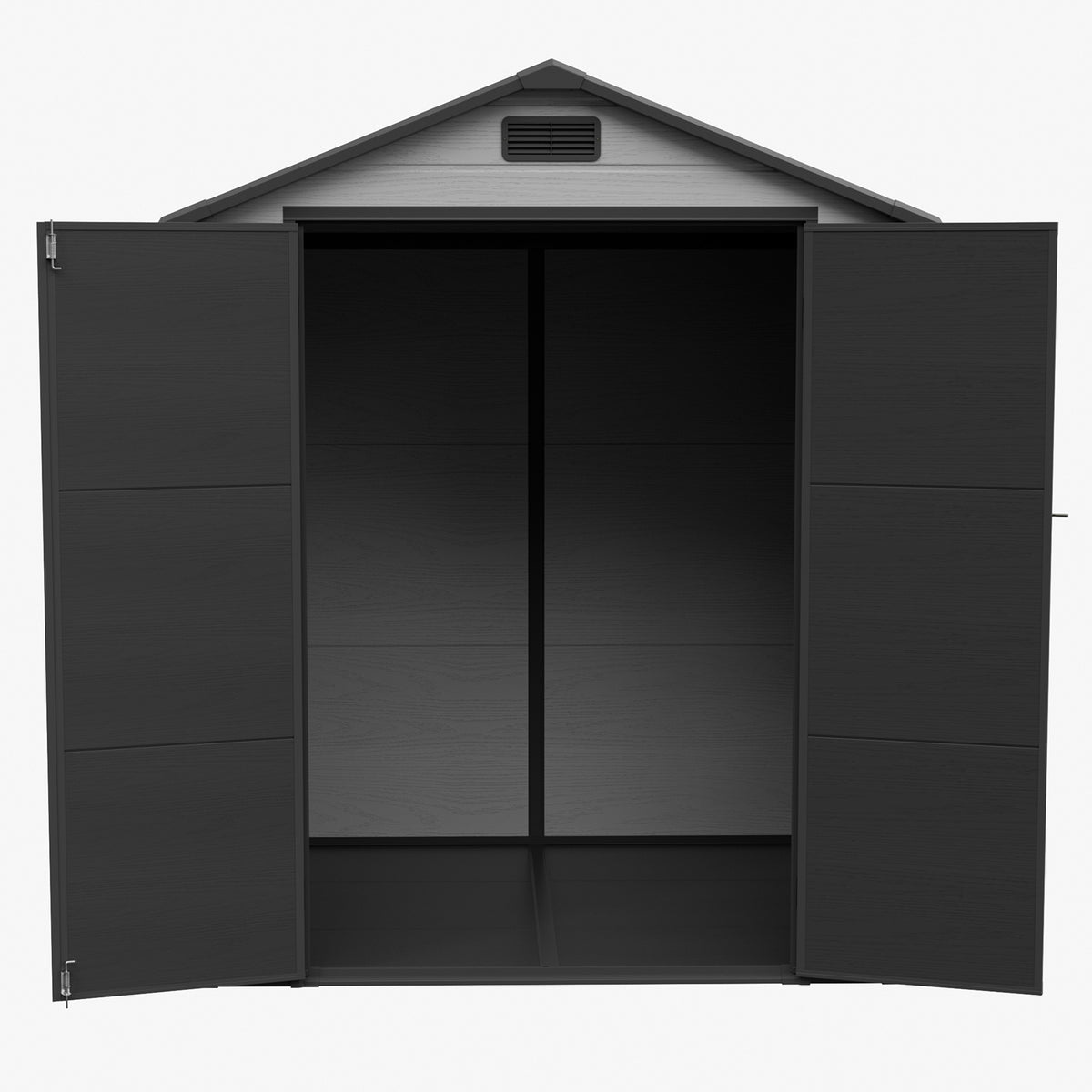 6 x 6 ft Plastic Garden Storage Shed with Apex Roof & Double Doors