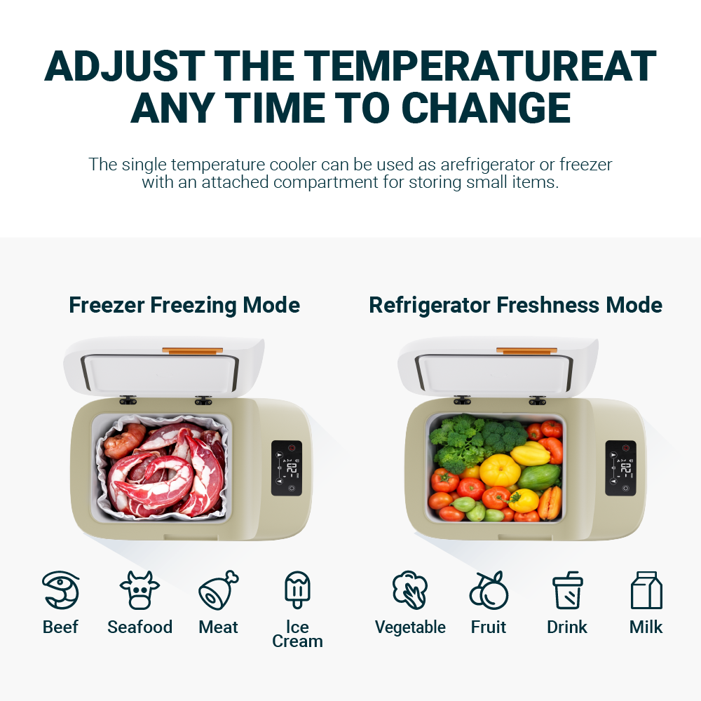 16L Portable Car Refrigerator with Display