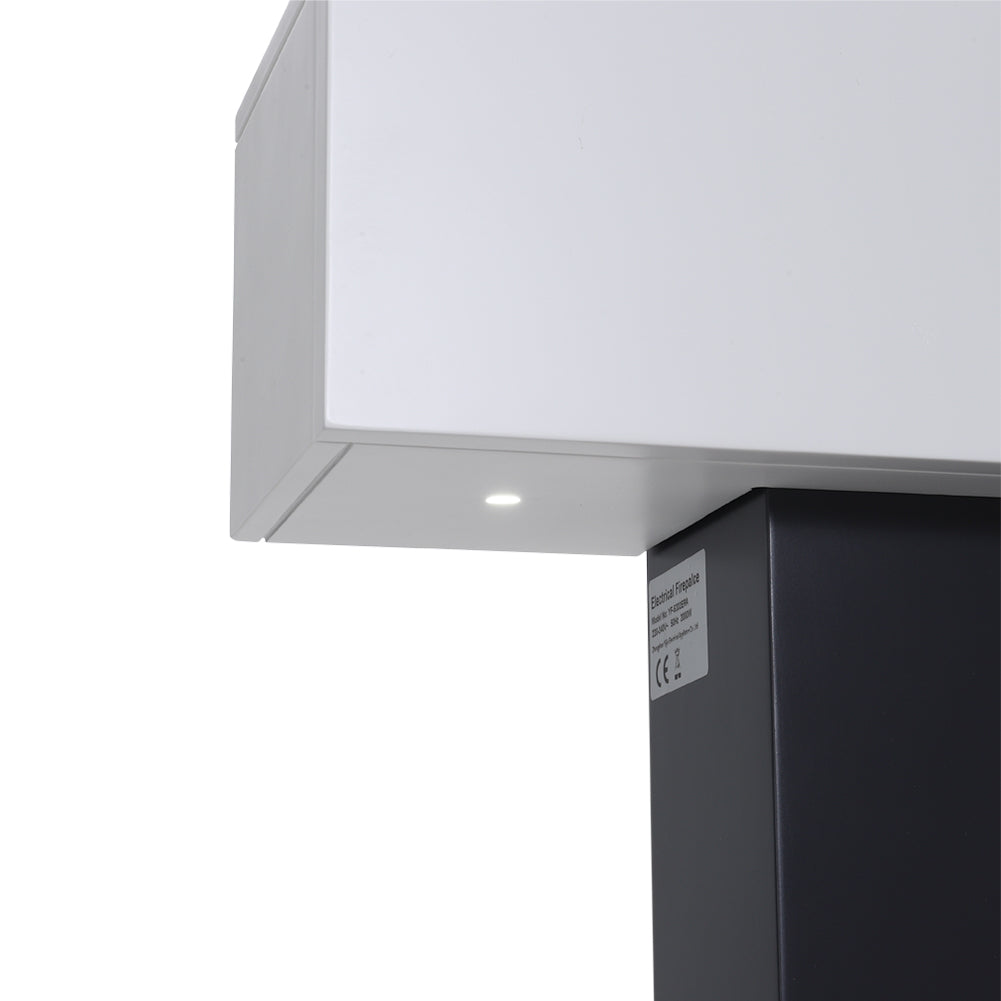 52 Inch C-Frame Freestanding Fireplace Suite