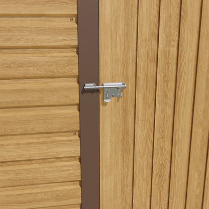 Outdoor Galvanized Steel Tawny Storage Shed