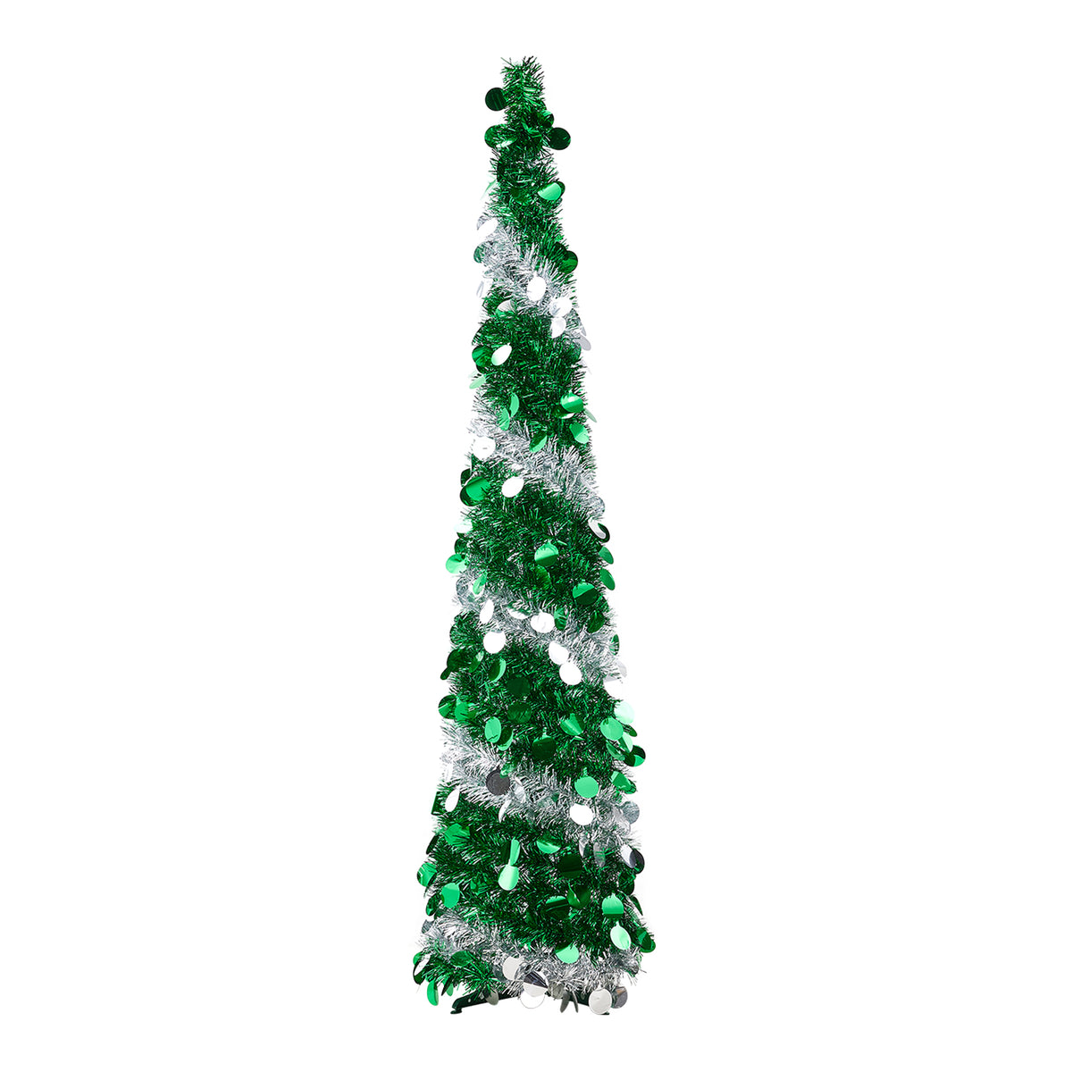 5ft Decorative Pop-up Artificial Tinsel Christmas Trees
