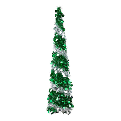 5ft Decorative Pop-up Artificial Tinsel Christmas Trees