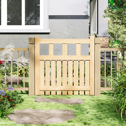 Outdoor Wooden Garden Gate Fence Door