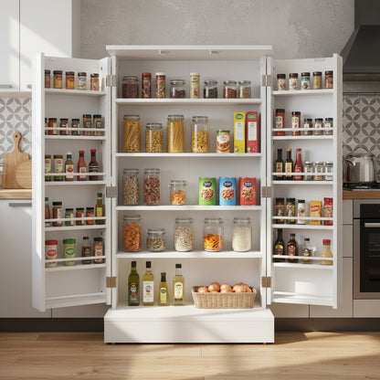 Freestanding Kitchen Pantry Storage Cabinet