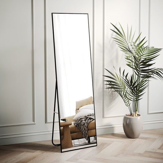 Rectangular Full Length Mirror Freestanding Hanging