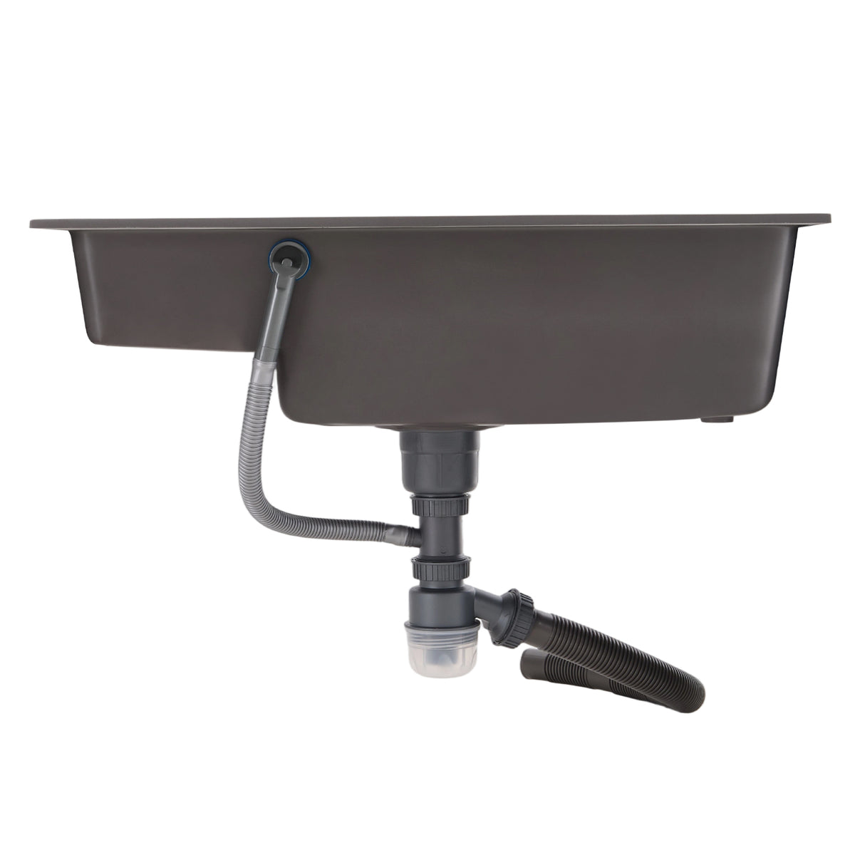 Modern Quartz Resin Composite Kitchen Sink with Waste Kit