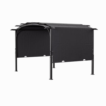 Retractable Arc-Shaped Steel Pergola