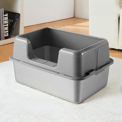 Semi-Closed Anti-Splash Cat Litter Box Pet Toilet
