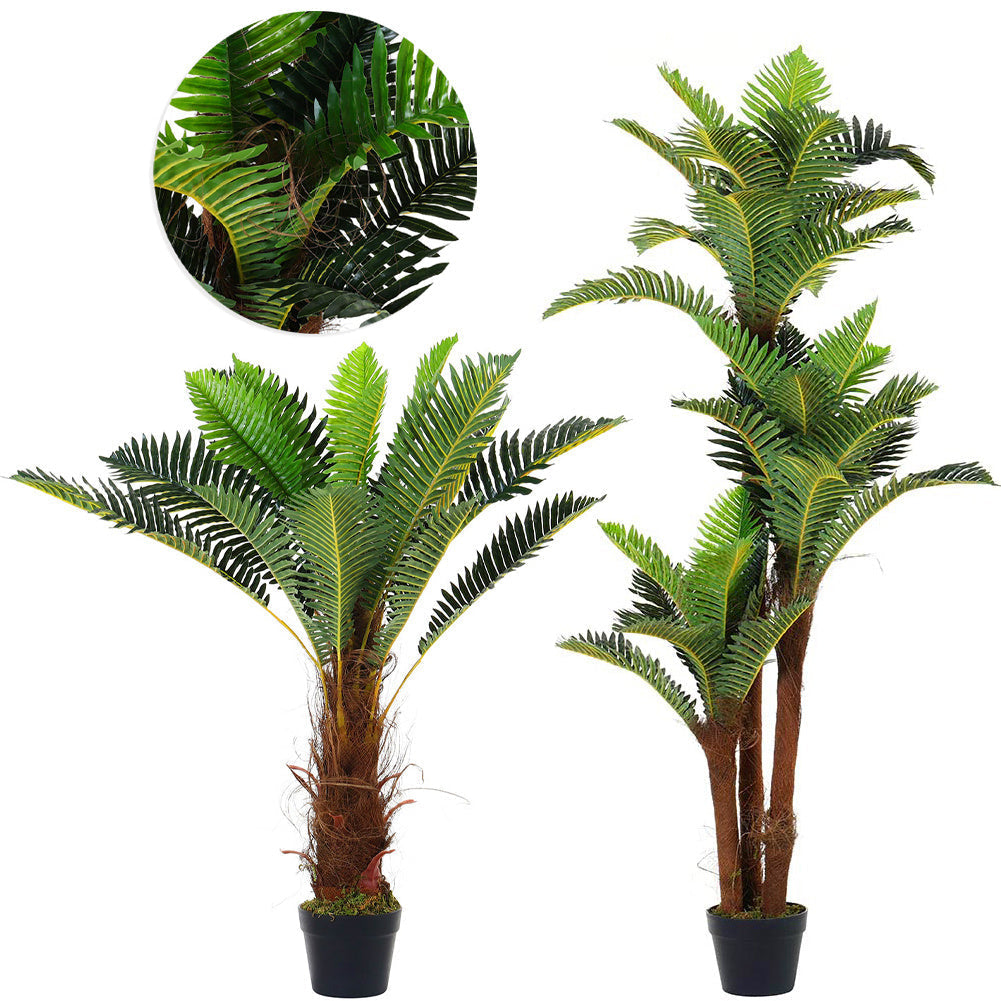 Artificial Boston Fern Plants Greenery UV Resistant Fake Plants Greenery Artificial Plants   