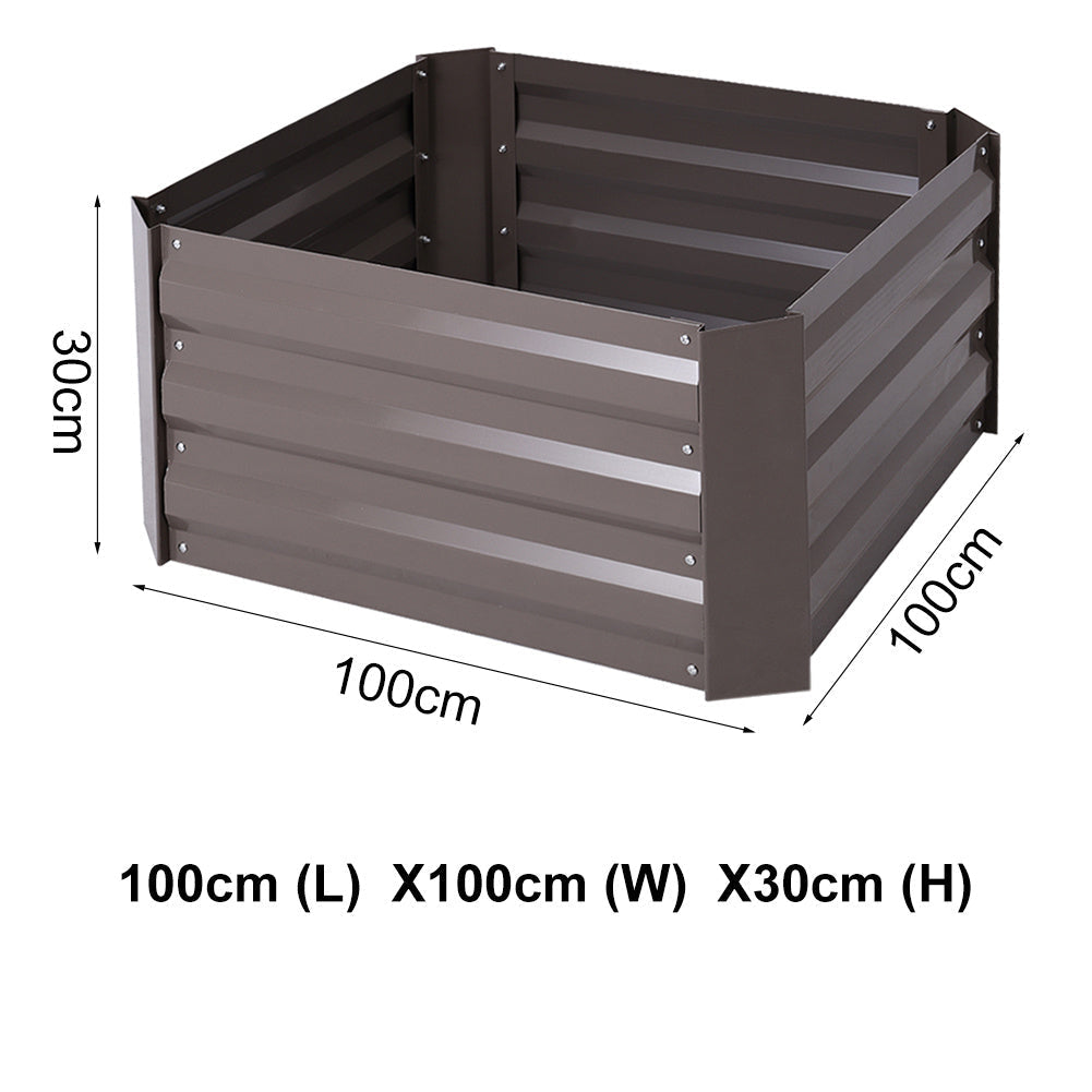 Raised Grow Bed Steel Sheet for Vegetable & Flower Planter Grows Garden Outdoor Patio Garden Steel Shed Garden Sanctuary 