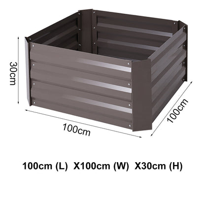 Raised Grow Bed Steel Sheet for Vegetable & Flower Planter Grows Garden Outdoor Patio Garden Steel Shed Garden Sanctuary 