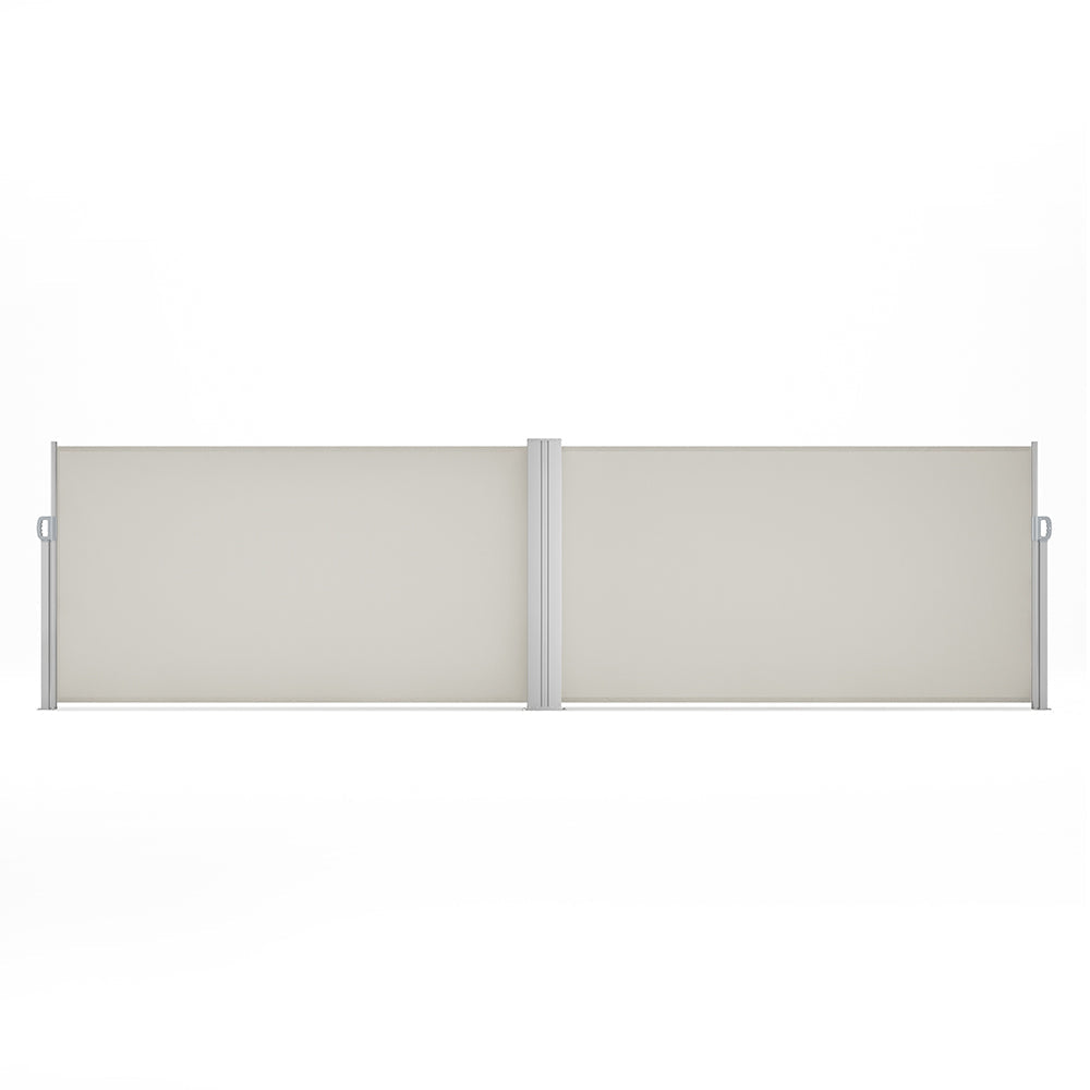 Retractable Double Side Awning - White Awnings   
