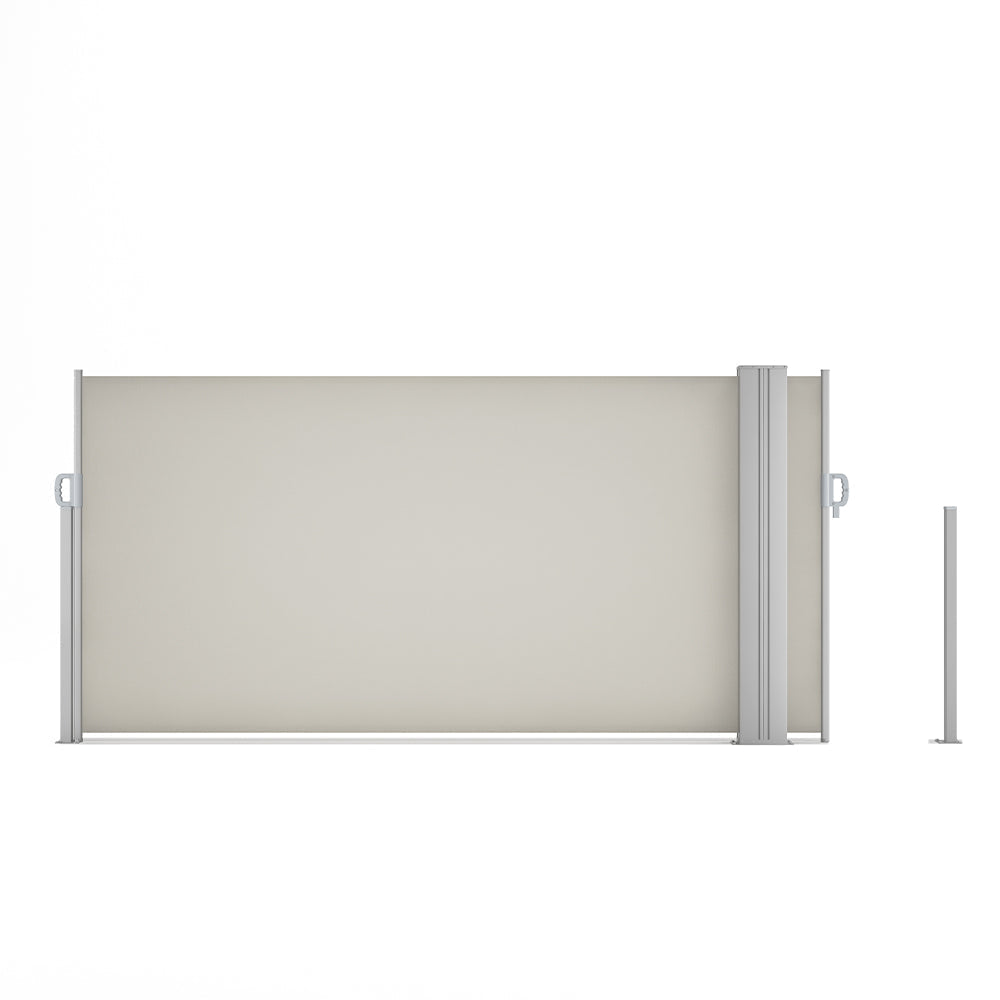 Retractable Double Side Awning - White Awnings   