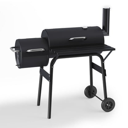 Charcoal BBQ Grill with Offset Smoker Garden BBQ Grill   