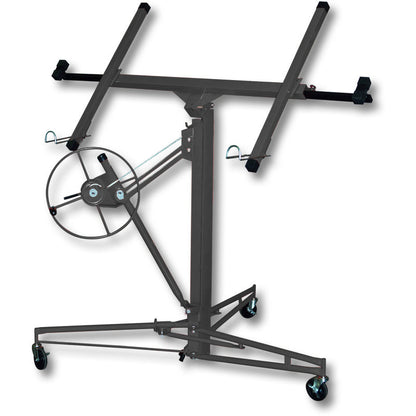 11 Ft Plasterboard Lifter with Rolling Casters Panel Hoist