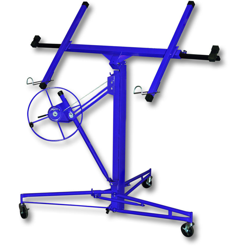 11 Ft Plasterboard Lifter with Rolling Casters Panel Hoist