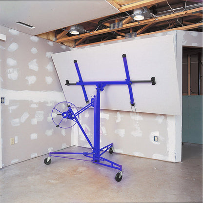 11 Ft Plasterboard Lifter with Rolling Casters Panel Hoist