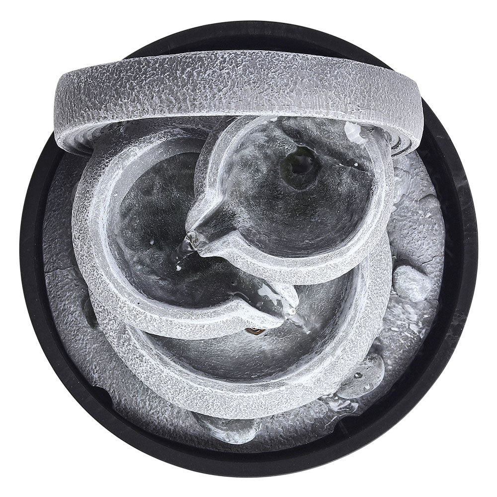 Resin Cascading Water Fountain with LED Light