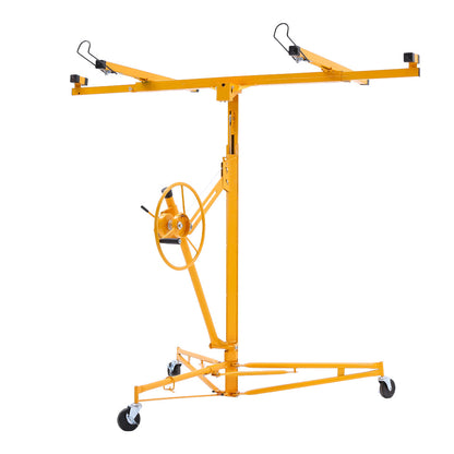 11 Ft Plasterboard Lifter with Rolling Casters Panel Hoist
