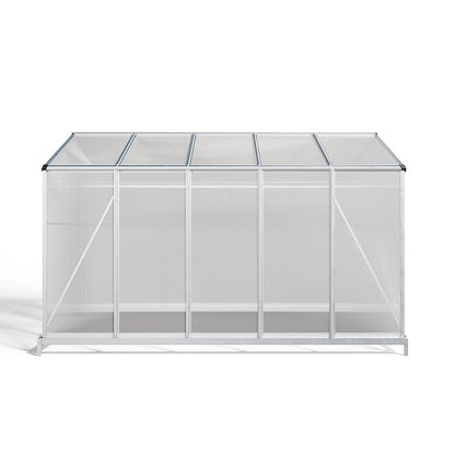 White Framed Garden Hobby Greenhouse with Vent Garden Storages & Greenhouses Garden Sanctuary 