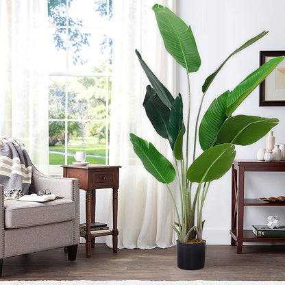 Artificial Banana Leaf Tree Faux Large Plants in Pot Plants   1.6 M 