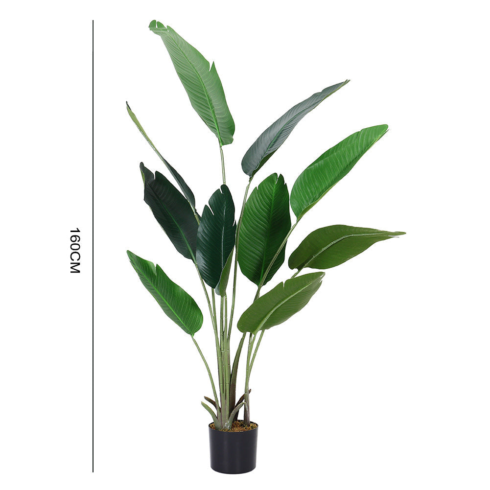 Artificial Banana Leaf Tree Faux Large Plants in Pot Plants   