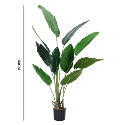 Artificial Banana Leaf Tree Faux Large Plants in Pot Plants   