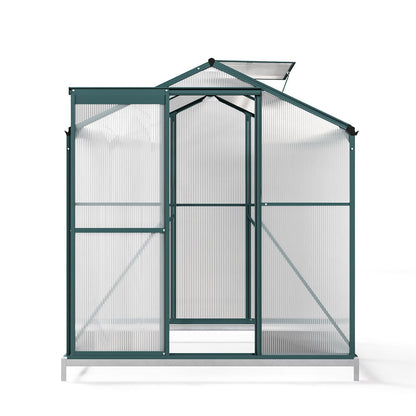 4' x 6' ft Garden Hobby Greenhouse Green Framed with Vent Garden Storages & Greenhouses Garden Sanctuary 