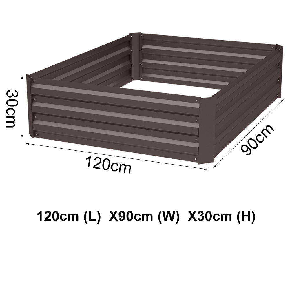 Raised Grow Bed Steel Sheet for Vegetable & Flower Planter Grows Garden Outdoor Patio Garden Steel Shed Garden Sanctuary 