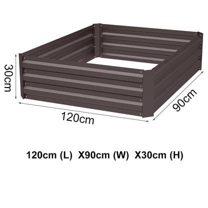 Raised Grow Bed Steel Sheet for Vegetable & Flower Planter Grows Garden Outdoor Patio Garden Steel Shed Garden Sanctuary 
