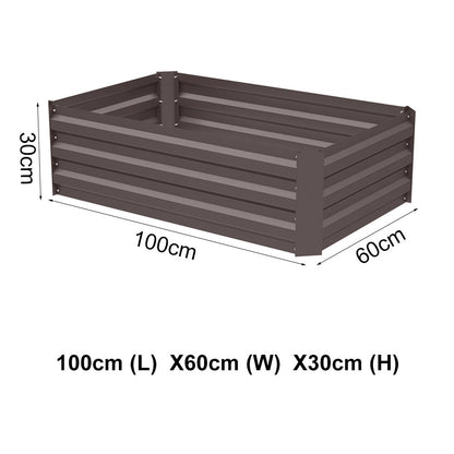 Raised Grow Bed Steel Sheet for Vegetable & Flower Planter Grows Garden Outdoor Patio Garden Steel Shed Garden Sanctuary 