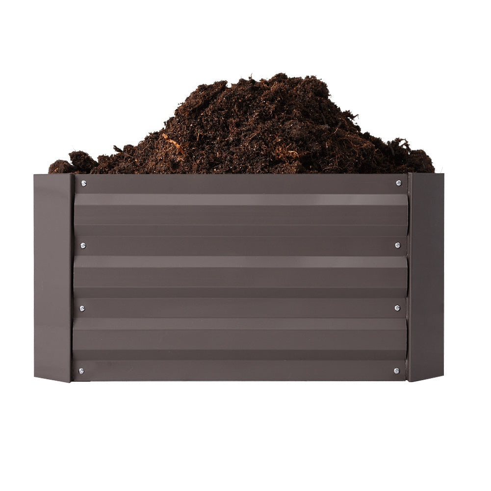 Raised Grow Bed Steel Sheet for Vegetable & Flower Planter Grows Garden Outdoor Patio Garden Steel Shed Garden Sanctuary 