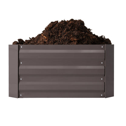 Raised Grow Bed Steel Sheet for Vegetable & Flower Planter Grows Garden Outdoor Patio Garden Steel Shed Garden Sanctuary 